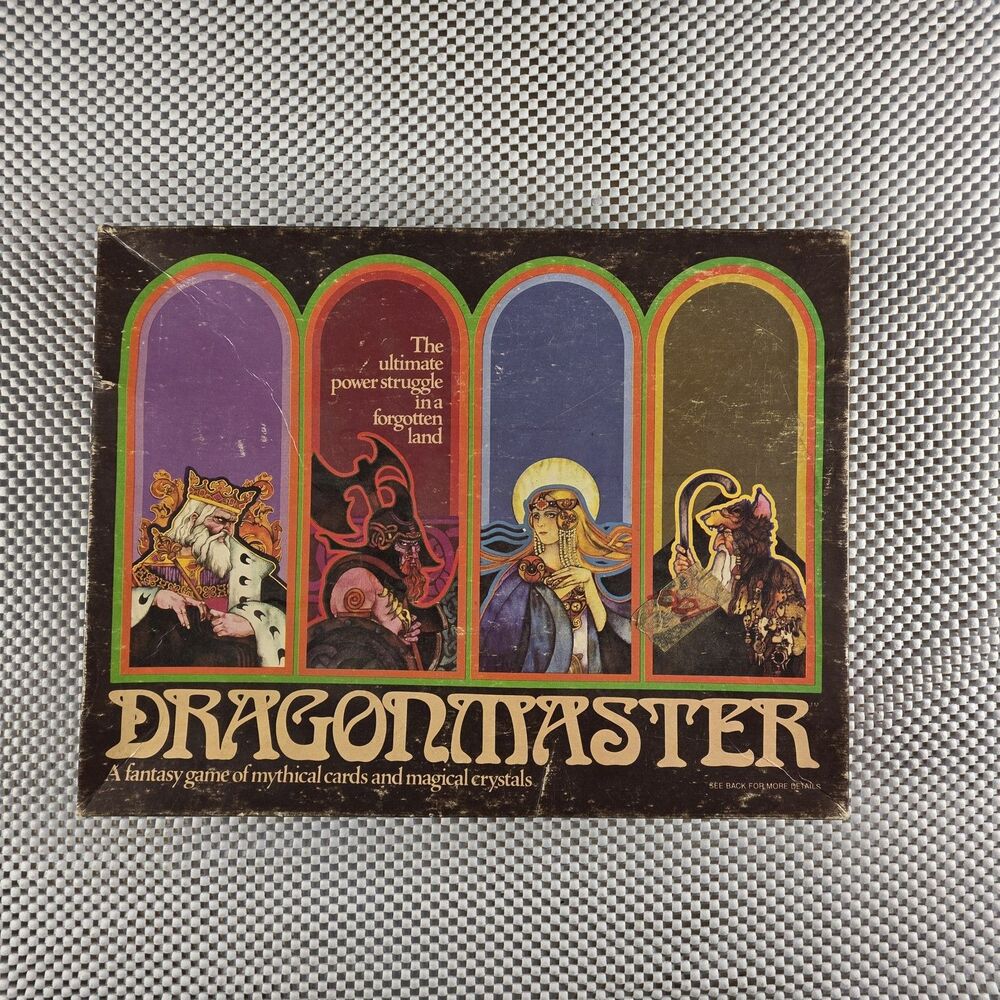 Vintage 1981 Dragonmaster Fantasy Card Game Milton Bradley Complete E.S. Lowe